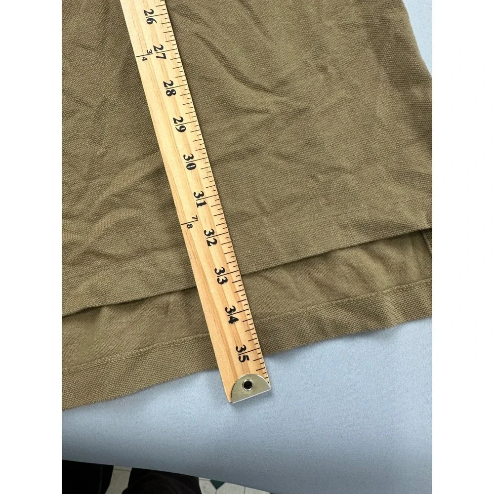 Polo Ralph Lauren Mens XXL Brown Olive Cotton Pique Short Sleeve Polo Shirt Pony